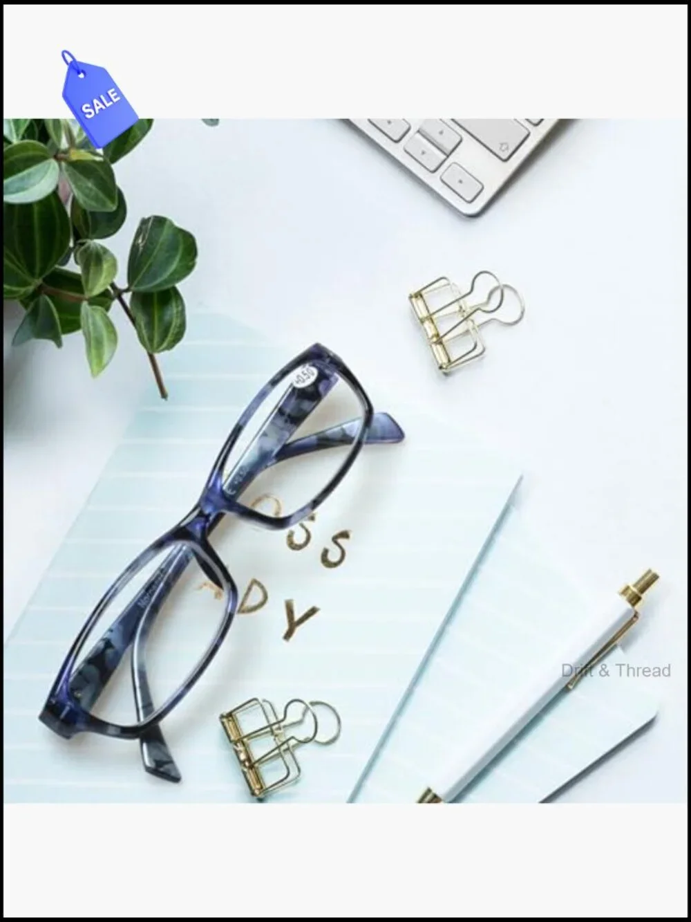 5 Pack Reading Glasses Spring Hinge Fashion Ladies Readers